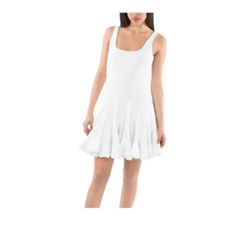 Alexander McQueen Slip Dresses Women's White
