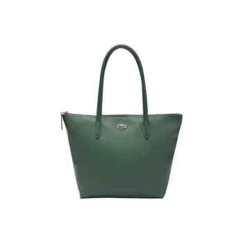 LACOSTE PVC Tote Bag Shopping Bag Handbag Regular Women's Coriander Green