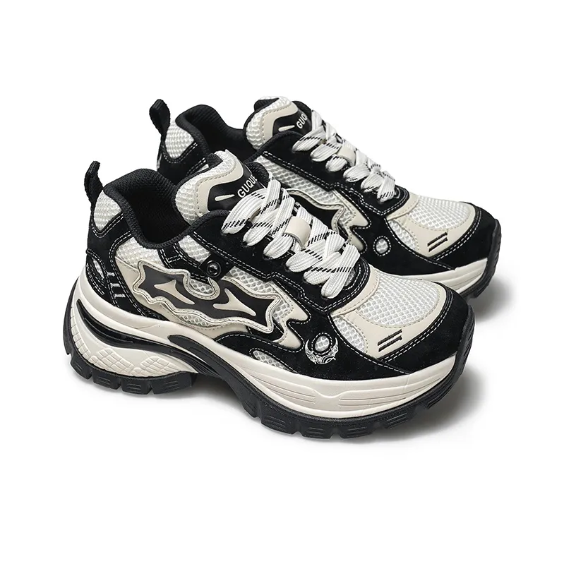 Ancient Finches Cushioning Height Increasing Low-Top Chunky Sneakers Unisex-8