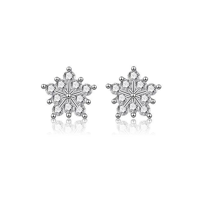 LUCA 925 Sterling Silver Stud Earrings Women's-1