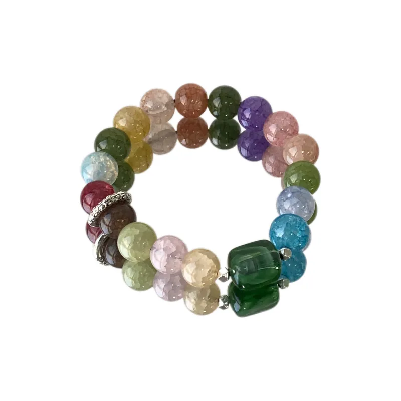 Mù Shàng Yún Yě Colored Glaze Bracelets Women's-0