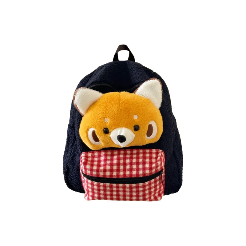 Kaka Tree Corduroy Backpack Regular Unisex Peacock Blue/Coffee/Red/Black-12