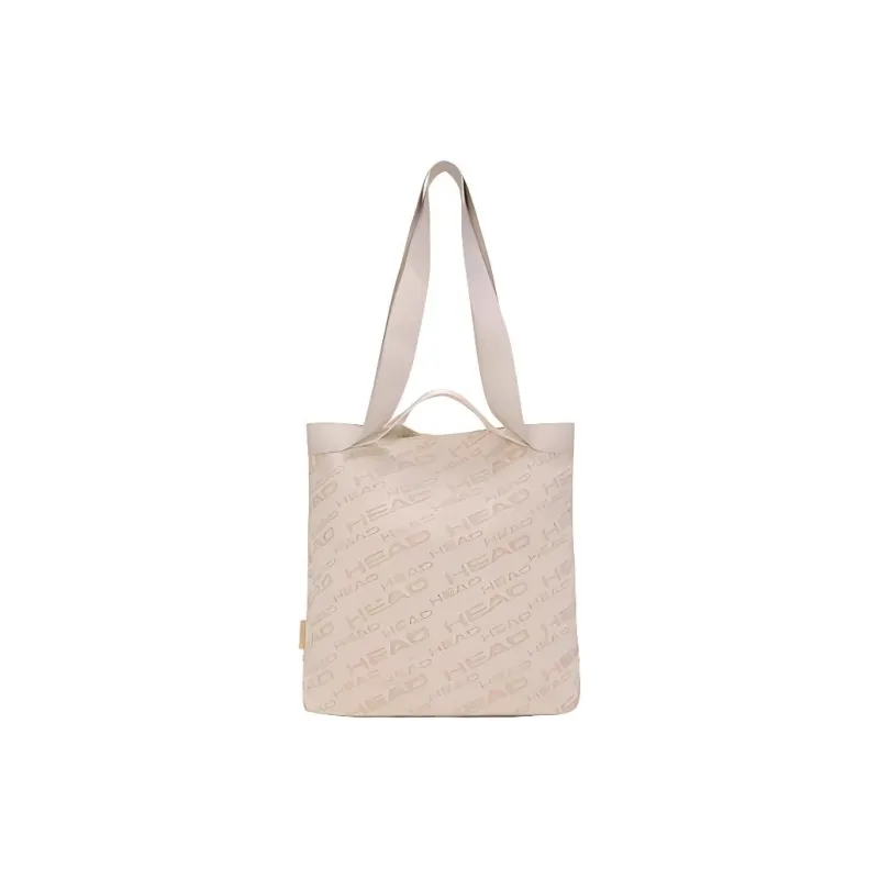 HEAD Fabric Tote Bag Shopping Bag Portable Crossbody Bag Shoulder Bag Unisex Beige-3