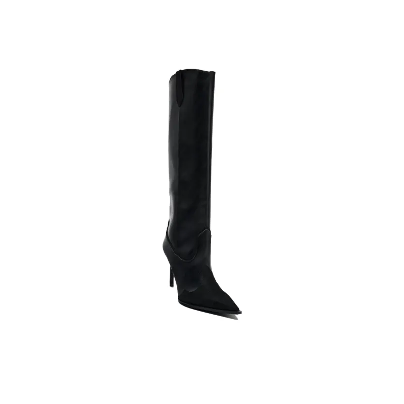 ZARA Knee high Boots Women's Black-2