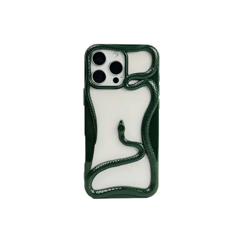 Wei Xin TPU Material Cut Out Snake Year Limited Phone Cases Compatible With IPhone 16/15 Pro Max/Apple 13/14 Pro/Max-12