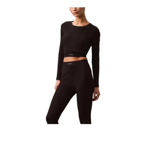 CALVIN KLEIN Pajama Tops Women's Black