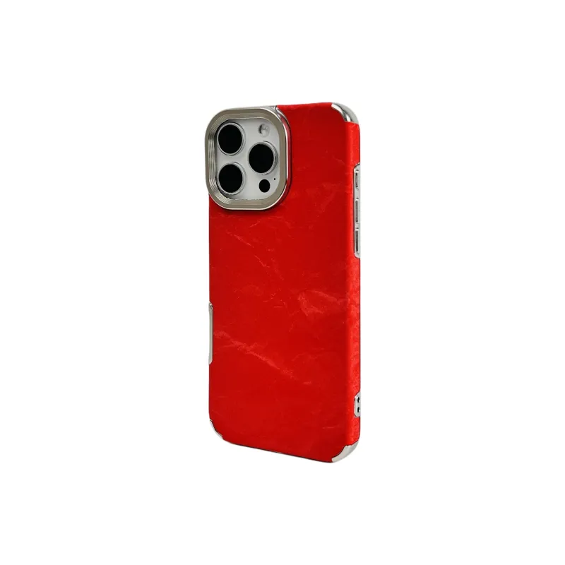Wei Xin TPU Material Red Satin Snake Pattern Lanyard Phone Cases Compatible With IPhone 16/15/13/14/Pro/Ma-16