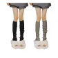 2 Pack (Black+Smoke Gray) Calf Socks, 50cm Length