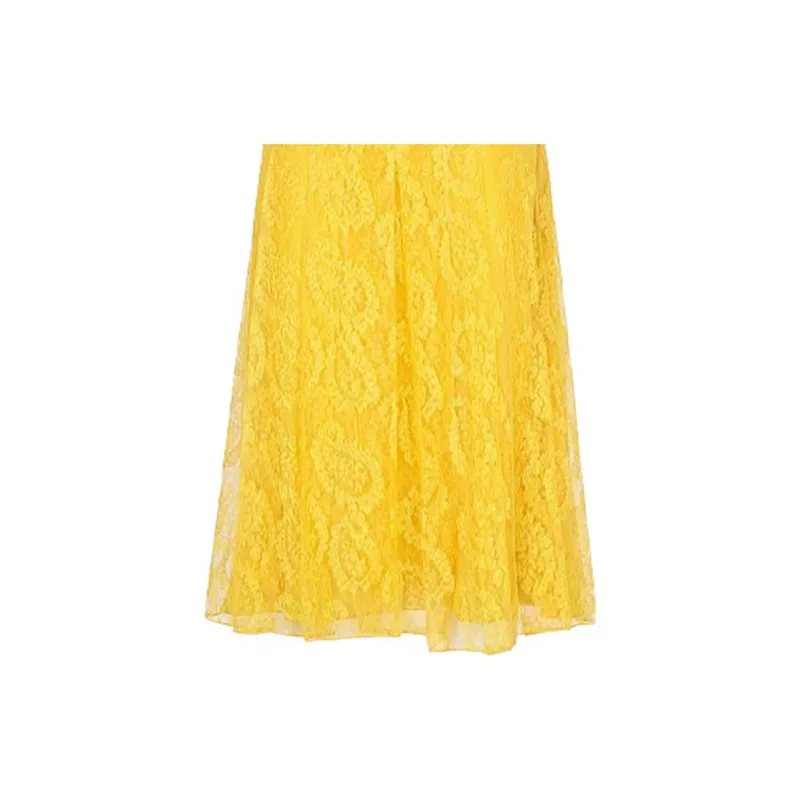 FENDI Casual Long Skirts Women's Yellow-3