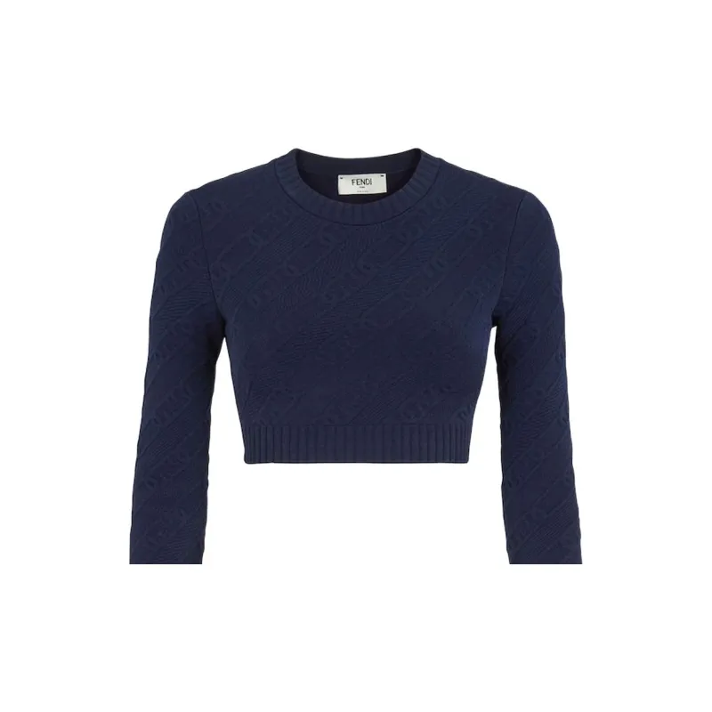 FENDI FW22 Sweater Women's Blue-4