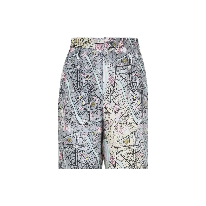 FENDI Wide Leg Printed Pants-4