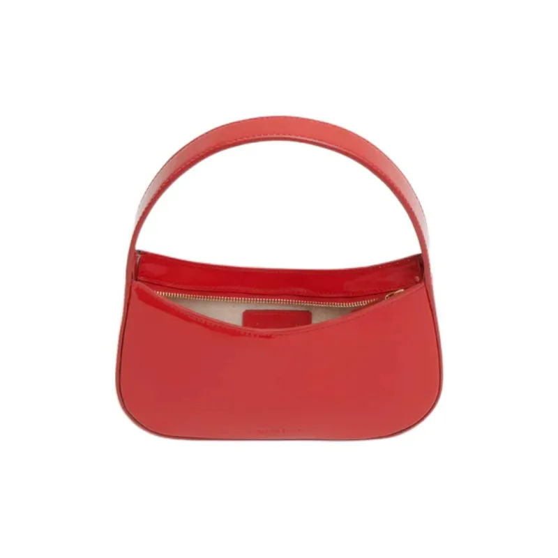 MANSUR GAVRIEL Patent Leather Handbag Women's Red-2