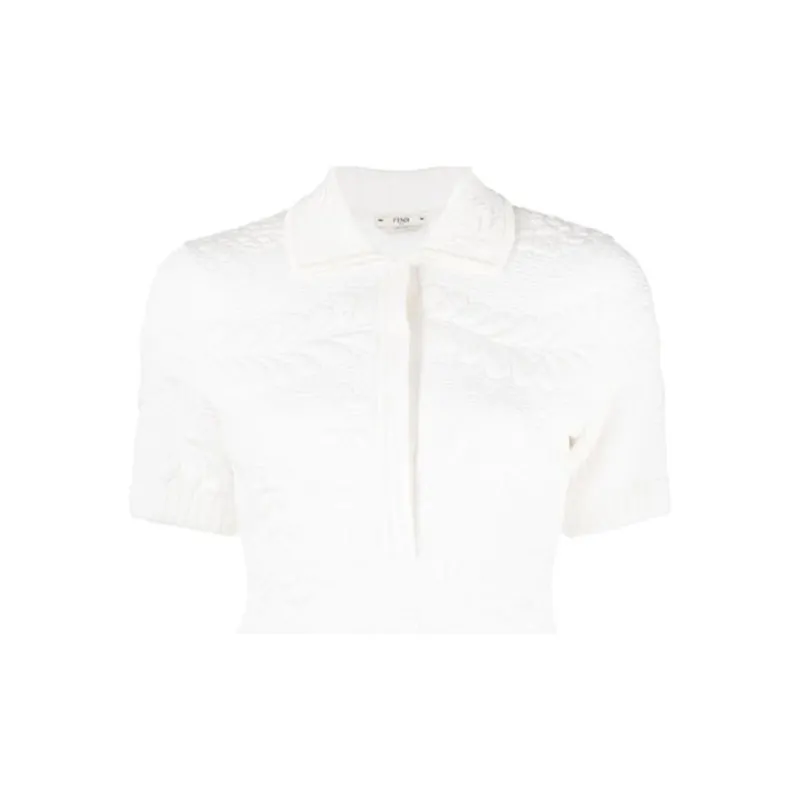 FENDI Polo Shirts Women's White-4