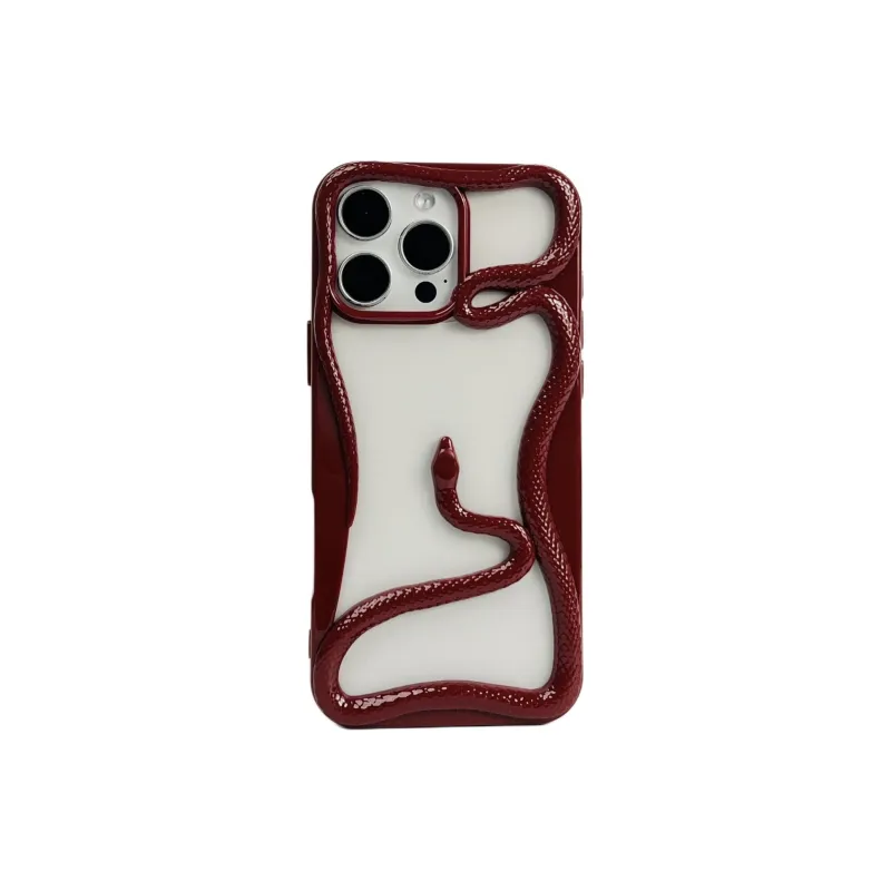 Wei Xin TPU Material Cut Out Snake Year Limited Phone Cases Compatible With IPhone 16/15 Pro Max/Apple 13/14 Pro/Max-9