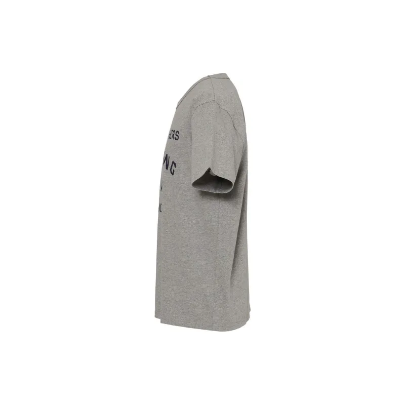 NANGA TACOMA FUJI RECORDS Collaboration DOWN FEATHERS SLEEPING TEAM LOGO TEE T Shirt Men's Heather Gray-2