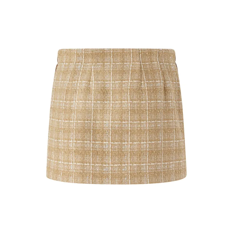 PINKO Checked Mini Skirt-1