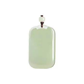 BYTHERE Necklaces Pale Greenish White Jade Unisex