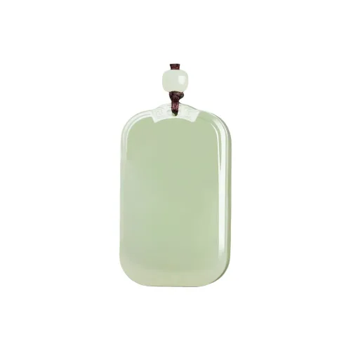 BYTHERE Necklaces Pale Greenish White Jade Unisex