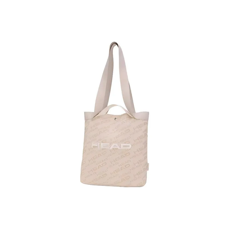 HEAD Fabric Tote Bag Shopping Bag Portable Crossbody Bag Shoulder Bag Unisex Beige-1