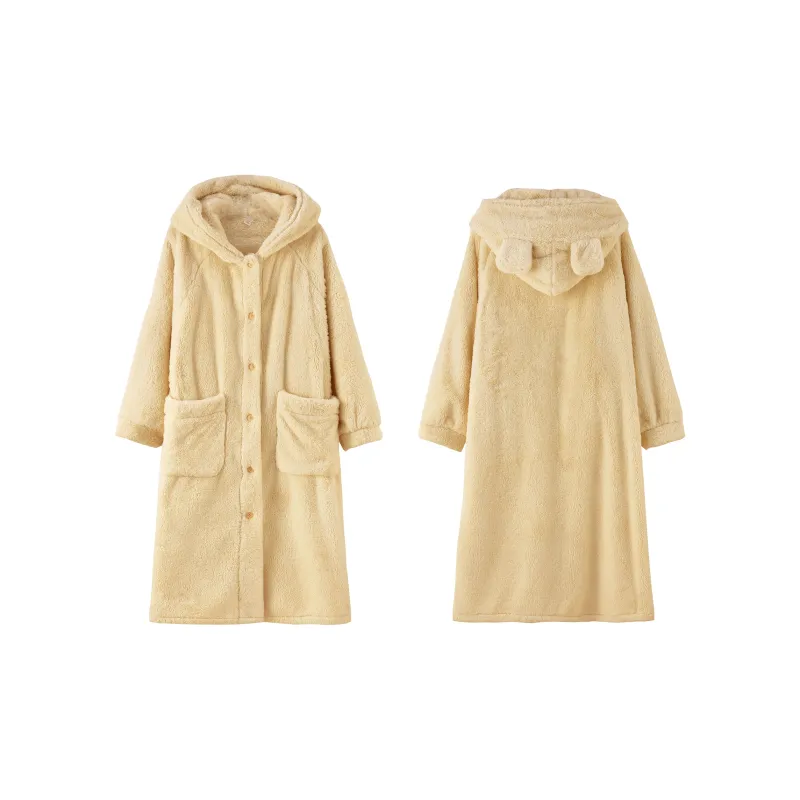 Redu Pajama Robe Women's Light Yellow-0