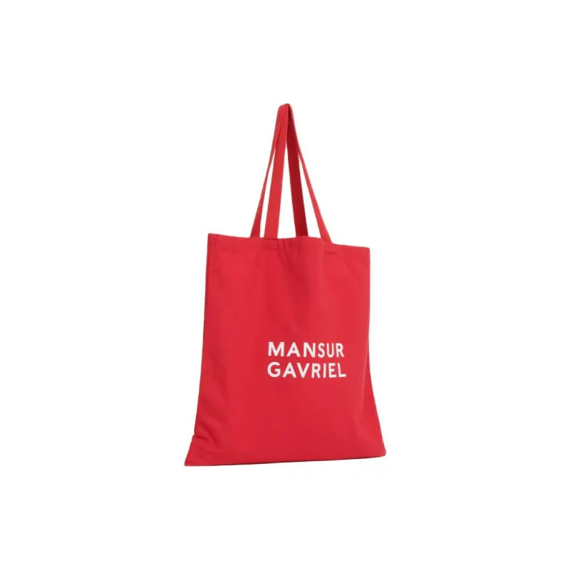 MANSUR GAVRIEL Cotton Tote Bag Shopping Bag Shoulder Bags Women's Red-1