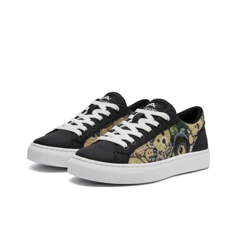 Oak Elephant Coverage Low Top Skateboard Shoes Men's Black-2