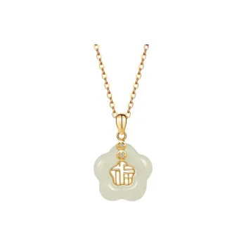 CHINA GOLD Hetian Jade Necklaces White Jade/Pale Greenish White Jade Women's