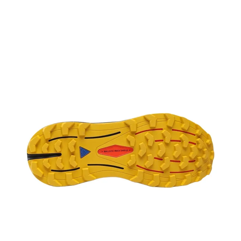 Brooks Cascadia 16 Anti Slip Wear Resistant Low Top Running Shoes Men's Yellow Black-4