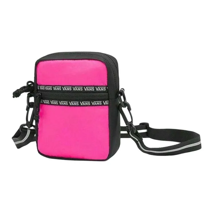 Vans Nylon Fabric Crossbody Bag Regular Unisex Pink/Black-1