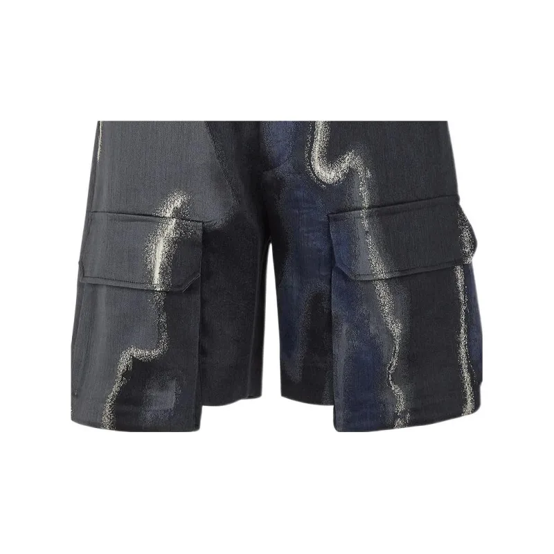 FENDI Casual Shorts Men Black-4