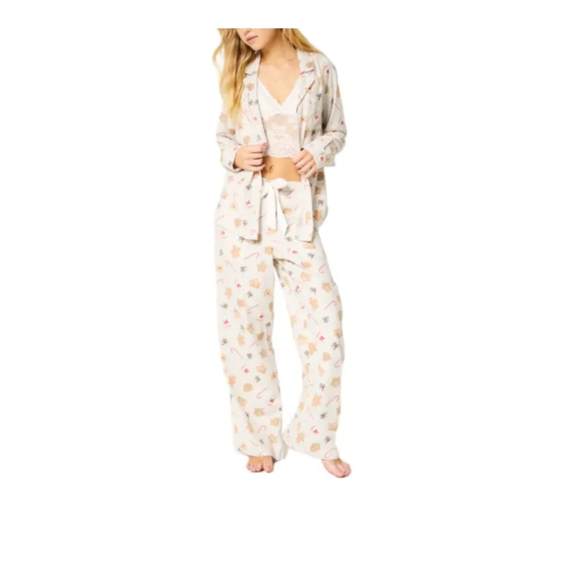 Hollister Pajama Set Women's Light Gray-0