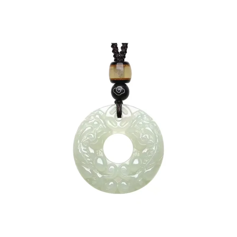 BYTHERE Hetian Jade Necklaces Pale Greenish White Jade Unisex-0