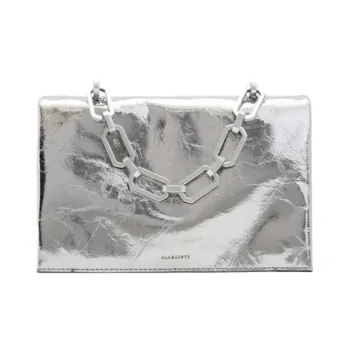 ALLSAINTS Cow Leather One Shoulder Handbags Women's Copper Grey