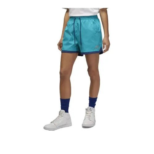 JORDAN Sports Shorts Women's Aqua Blue