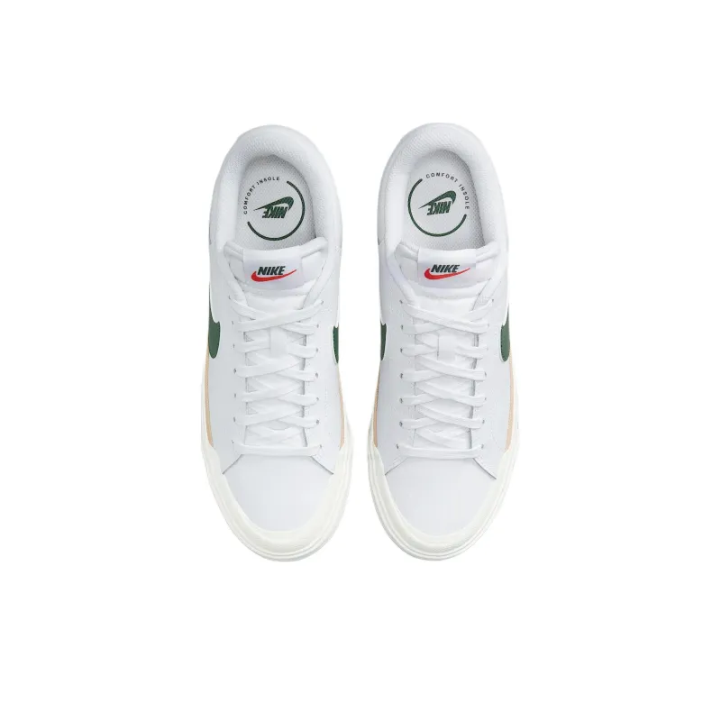 Nike Court Legacy Lift White Sail Sesame Fir Women's-2