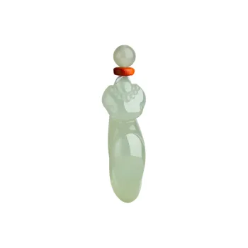 Jade Said Hetian Jade Pendants Women's Pale Greenish-White Jade