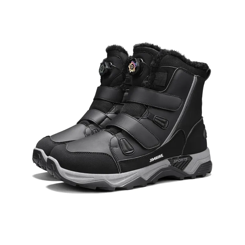 King Jinmai Warm Slip Resistant Short Snow Boots Unisex-8