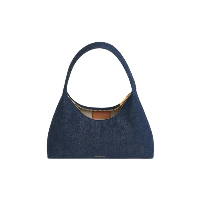 MANSUR GAVRIEL Soft Calfskin Handbag Mini Women's Denim Blue-2