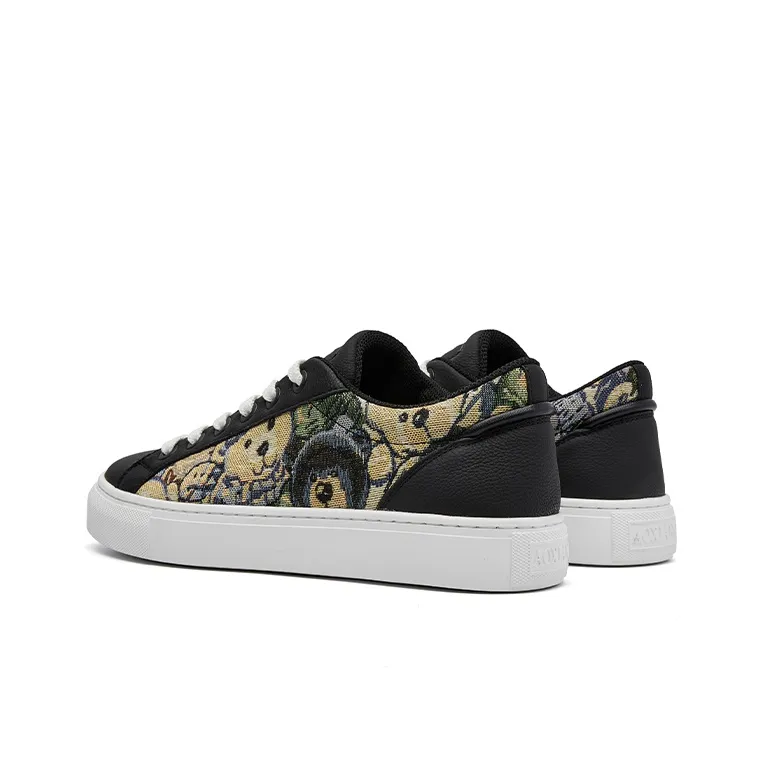 Oak Elephant Coverage Low Top Skateboard Shoes Men's Black-3