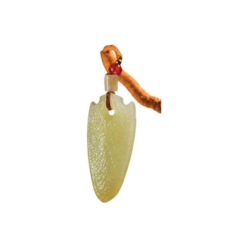 Jade Charm Yao Hetian Jade Necklaces Sugar Jade Unisex-0