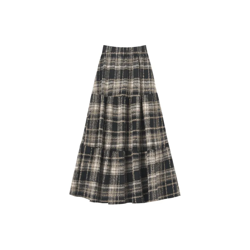 XUANSHU Casual Long Skirts Women's-7