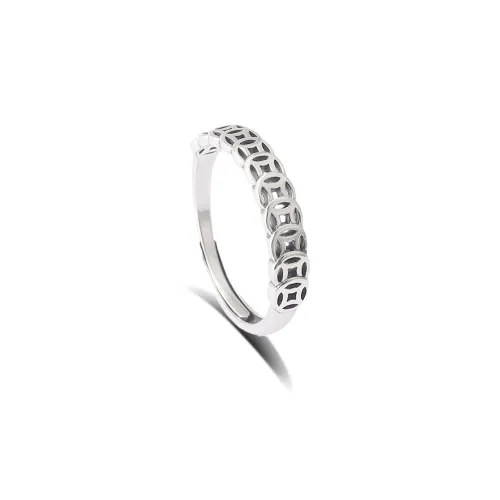 KADER S925 Silver Rings Unisex Silver White