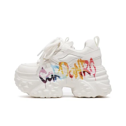 CARDANRO Small sized Sky Vegetables Chunky Sneakers Women's Low Top