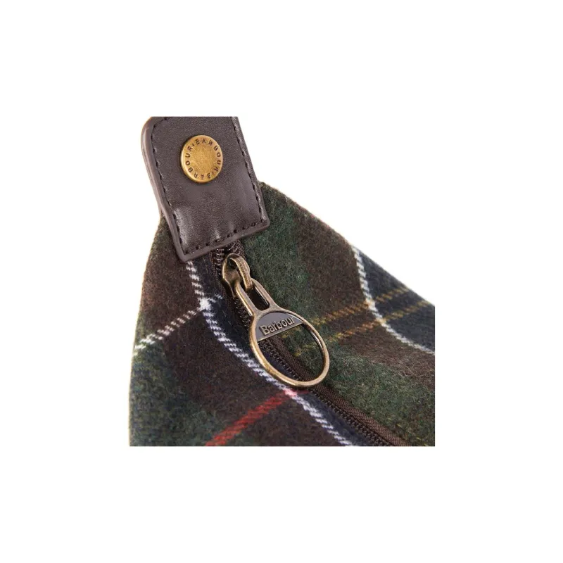 BARBOUR Logo Patch Checked Pattern Holdall Bag-2