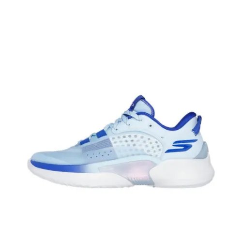 Skechers SKX RESAGRIP Anti-Slip Wear-Resistant Low-Top Basketball Shoes Unisex Blue