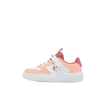 QIAODAN Anti Slip Wear Resistant Low Top Kids' Skateboarding Shoes White Pink Children Aged 3 7 Years Old