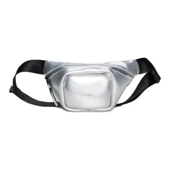 Rains PU Fanny Pack Unisex Silver