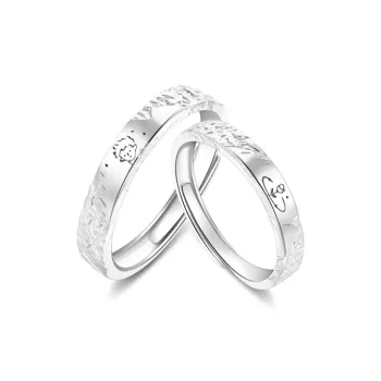 LUCA Sterling Silver Rings Unisex Silver Anniversary Confession