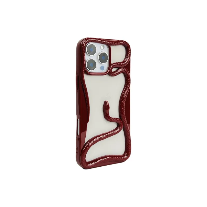 Wei Xin TPU Material Cut Out Snake Year Limited Phone Cases Compatible With IPhone 16/15 Pro Max/Apple 13/14 Pro/Max-10
