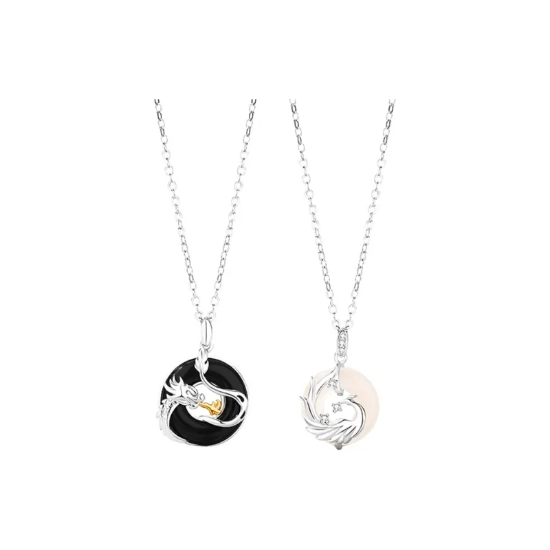 Bubble Scallops Chalcedony Necklaces Unisex-4